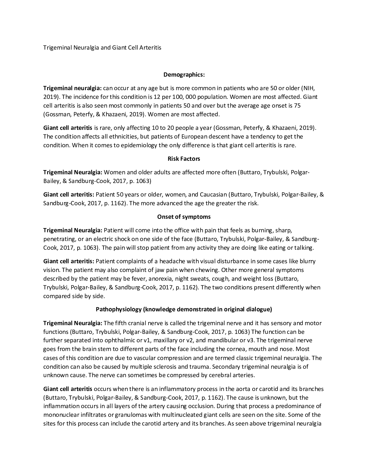 Preview image for Trigeminal Neuralgia and Giant Cell Arteritis Week 1